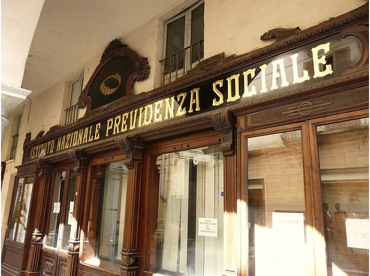 Storica insegna dell'INPS